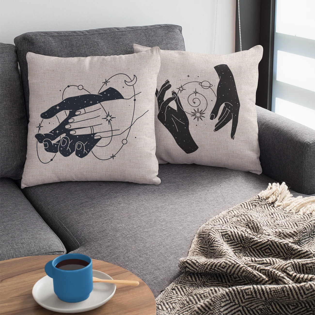 Чехол для подушки в скандинавском стиле 40*40 45*45