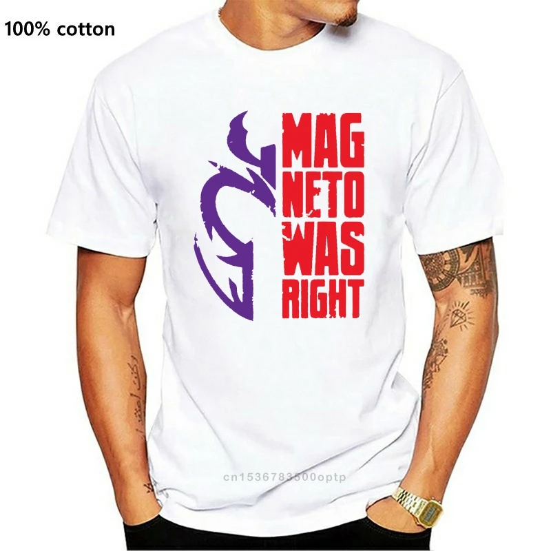 

New 2021 Xmen Magneto Was Right Men's T-Shirt S-3XL Simple Short-Sleeved Cotton T Shirt Top Tee