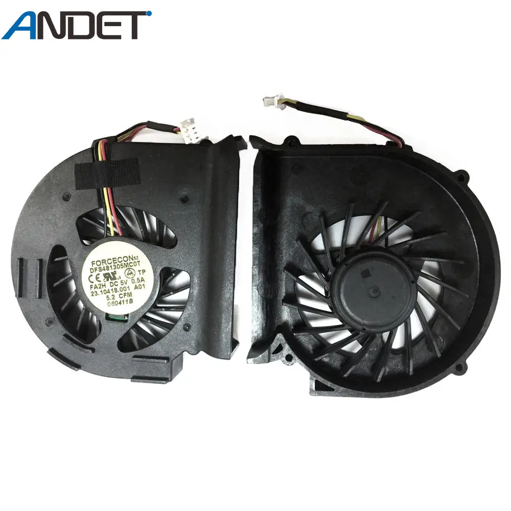 

New Laptop Cpu Cooler For Dell Inspiron N5020 M5020 N5030 M5030 CPU Cooling Fan DFS481305MC0T FA2H 23.10418.001 DC5V 0.5A 3pin