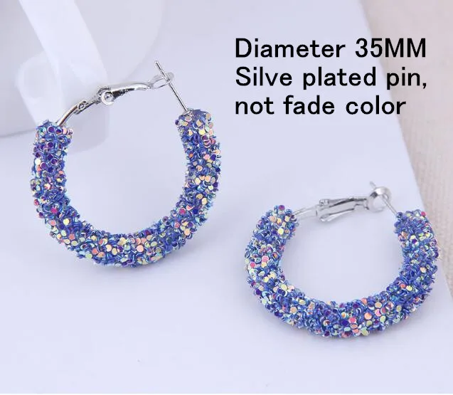 Модные большие серьги в Корейском стиле для женщин женские модные серебряные