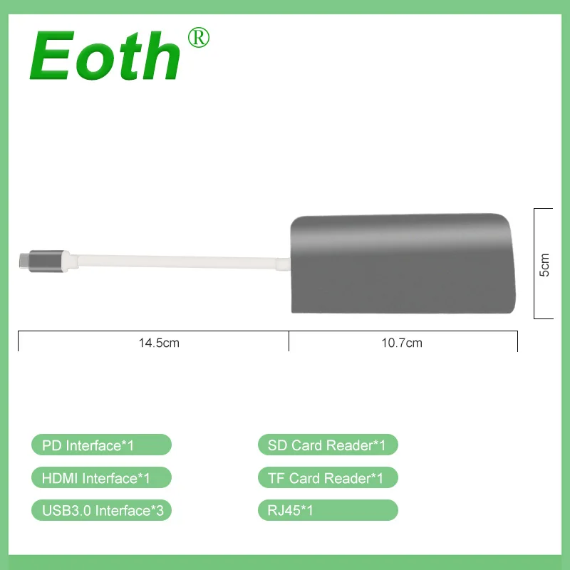 USB C концентратор USB-C до 3 0 HDMI портом Thunderbolt адаптер для MacBook Samsung Galaxy S9 Huawei P20 Mate 20 Pro