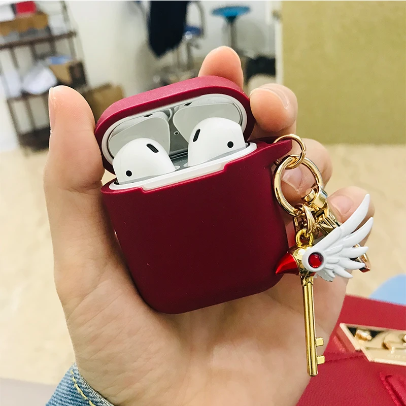 Милый декоративный силиконовый чехол для Apple Airpods 1 2 защитный сумка Bluetooth