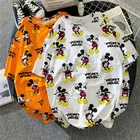 Футболка Disney Mickey Maus Mickey kurzarm mode, футболка weibliche ins flut из мультфильма groe, средний и Длинный топ