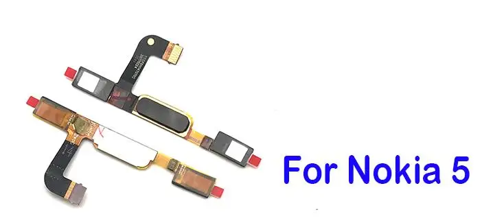 For Nokia 5 Black Для Nokia 5 6 8 7 5,1 Plus 6,1X5X6 датчик отпечатков пальцев Кнопка возврата шлейф Замена - Цвет: For Nokia 5 Black