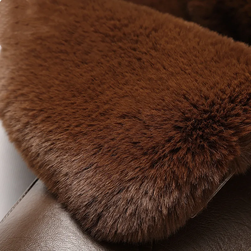 FGKKS мужские Куртки из искусственной кожи зимние брендовые новые деловые