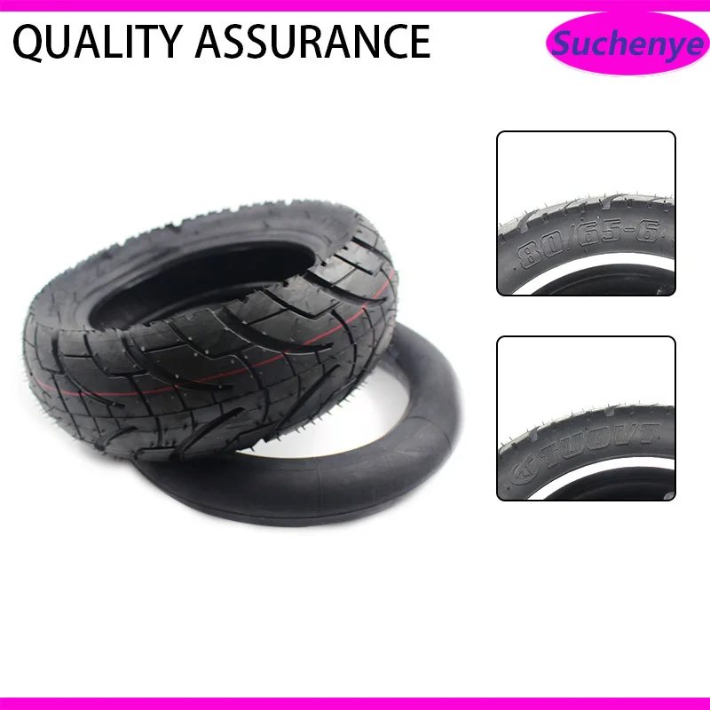

TUOVT 10 Inch 80/65-6 Tire 10x3.0 Tyre for Folding Electric Scooter ZERO 10X Dualtron KUGOO M4 Thickened Widened Tire