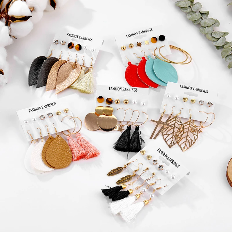 Модные ювелирные изделия DAXI в стиле бохо женские серьги Необычные Висячие для