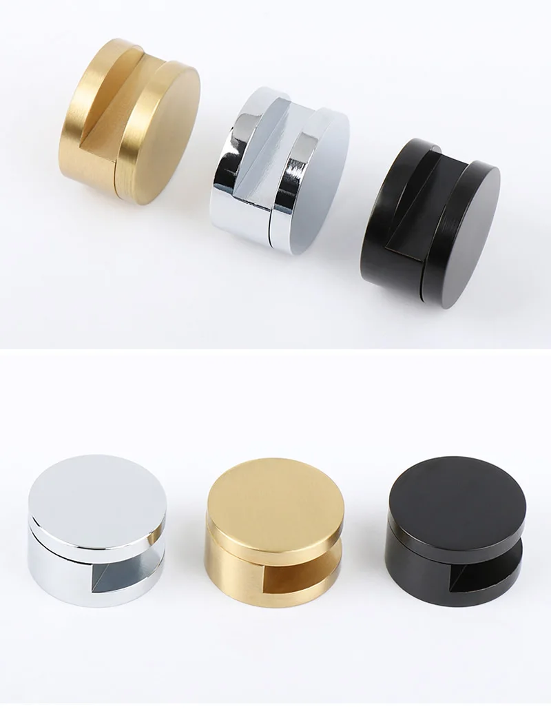 Glass mirror clip Fixed support Bathroom holder black gold bright for glass 5mm Strong not rusty | Обустройство дома