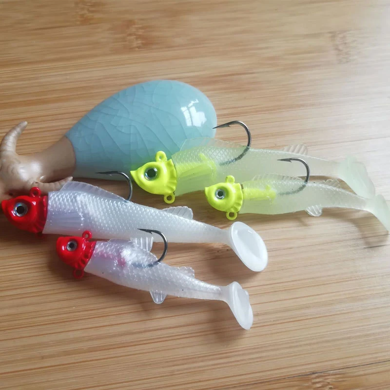 Воблер (Wobbler) Jig Head металлическая приманка 2 предмета Мягкая световой тела