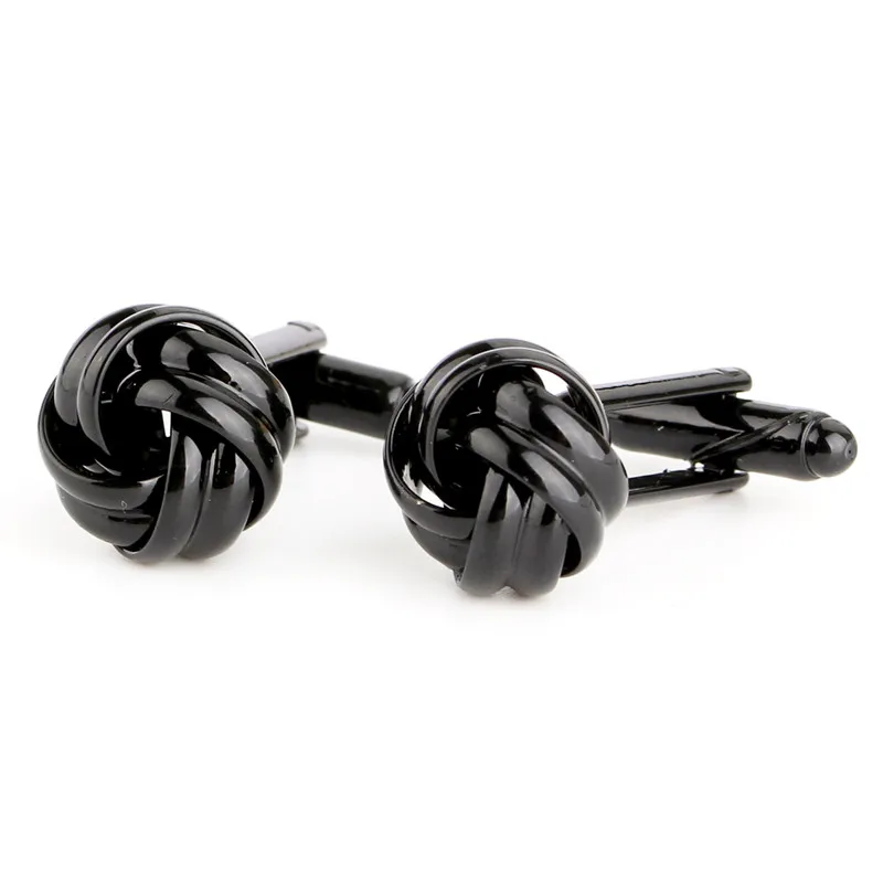 Забавный круглый Детский рюкзачок запонки Шелковый узелок серебряные золотые