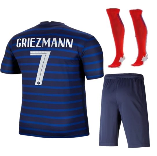 

new men kit 2021- 21 FranceES shirt LEMAR GRIEZMANN MBAPPE child shirt KANTE GIROUD POGBA 2021 adults kit kids kit Top Quality