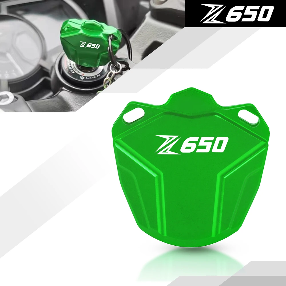 

Motorcycle CNC Aluminum Key Case Key Cover Key Shell 2018 2019 For Kawasaki Z650 Z650 ABS Z 650 Z 650 A B S (Key Without chip)