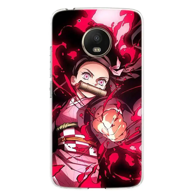 demon slayer kamado nezuko cover phone case for motorola moto g8 g7 g6 g5 g9 e6 e5 plus play power one action fusion macro eu free global shipping
