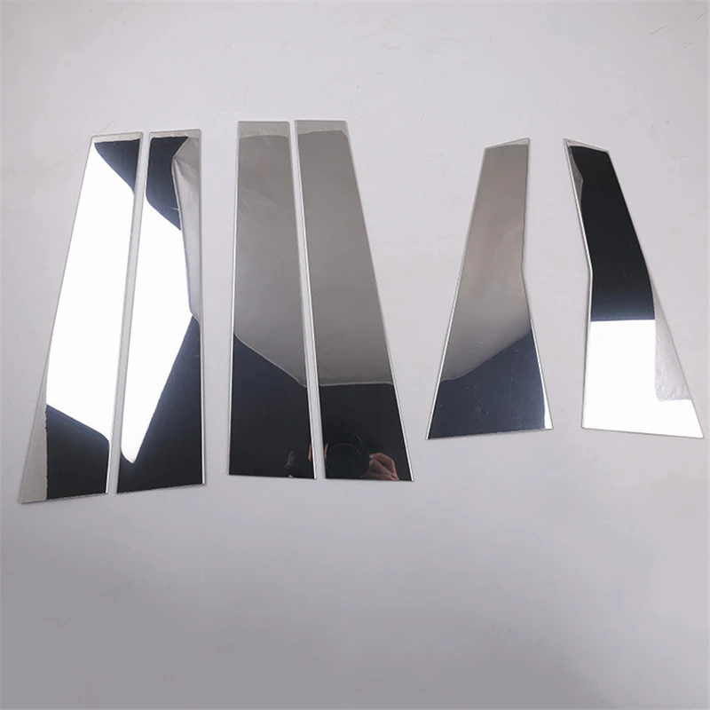 Серебряные украшения для стайлинга автомобиля окно BC столб блестки декоративные