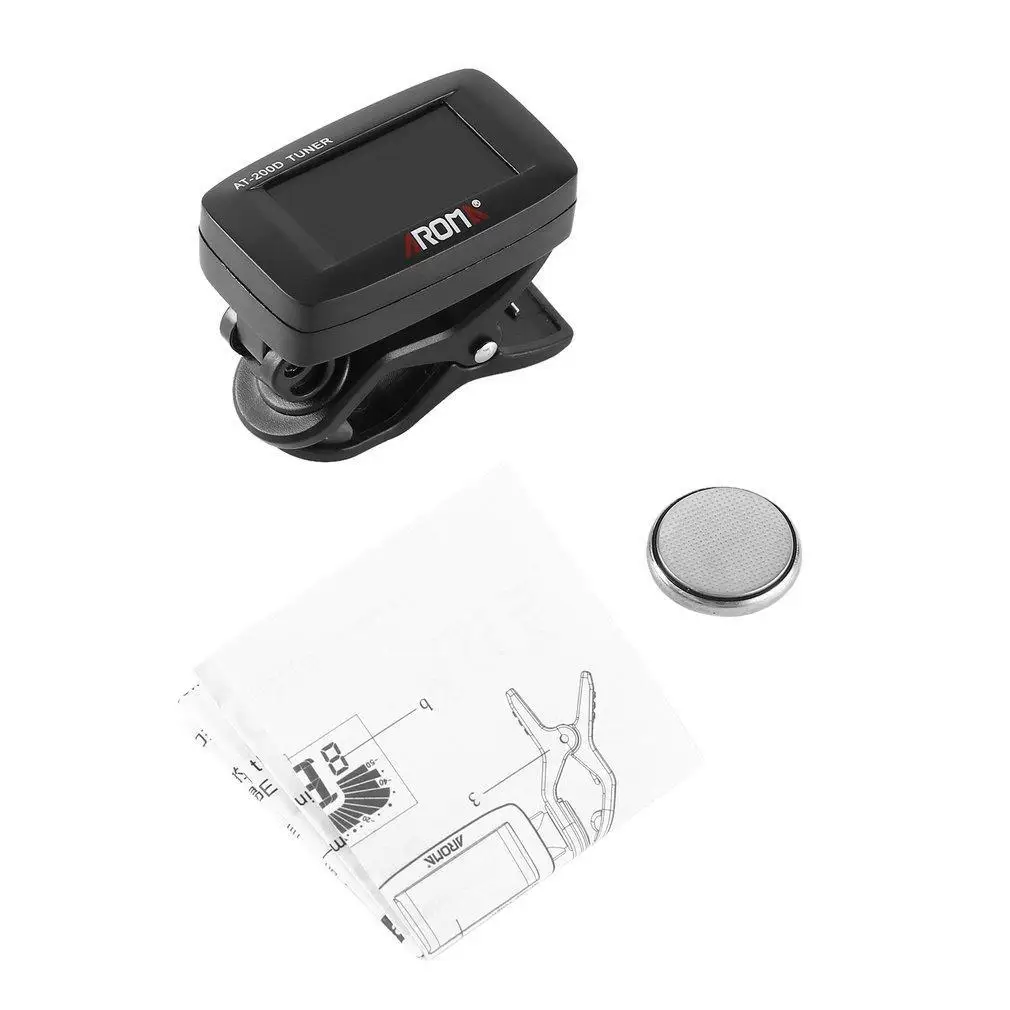 Арома AT 200D зажим для гитары тюнер хроматической бас Гавайские укулеле скрипки LN| |