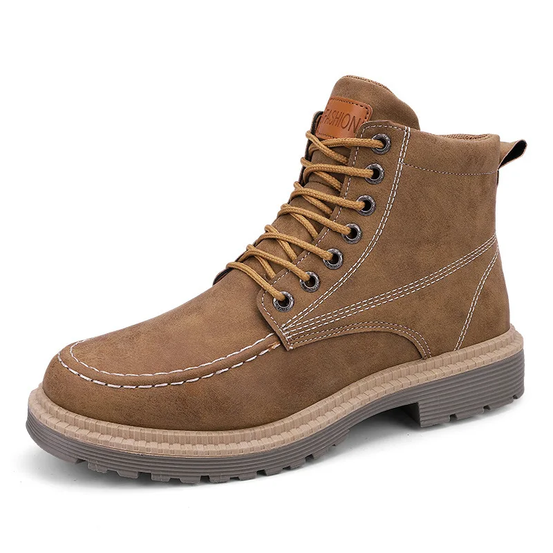 

39~44 men driving casual comfortable soft lace-up spring and autunm boots motorbike