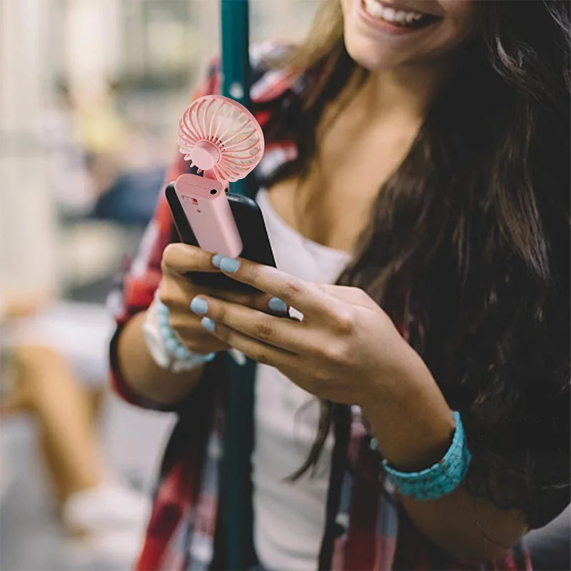 Портативный вентилятор с зажимом для телефона ноутбук мини мощный Маленький