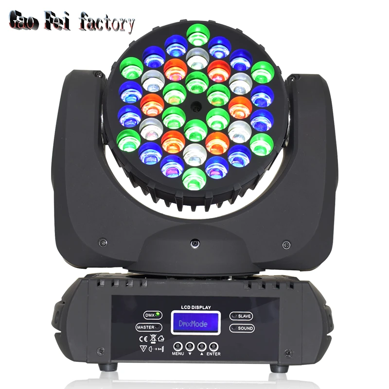 

Moving головной свет DMX светильник RGBW Led Луч направленного типа светильник s Мобильный DJ Вращающийся Диско-светильник ing звуковая активация эфф...