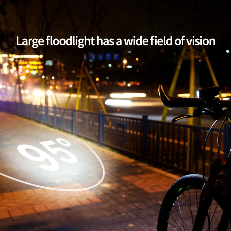 

Bike Bicycle Light With Bells USB LED Rechargeable Mountain Cycle Front Headlight Lamp Flashlight For Bike Bike Accessories