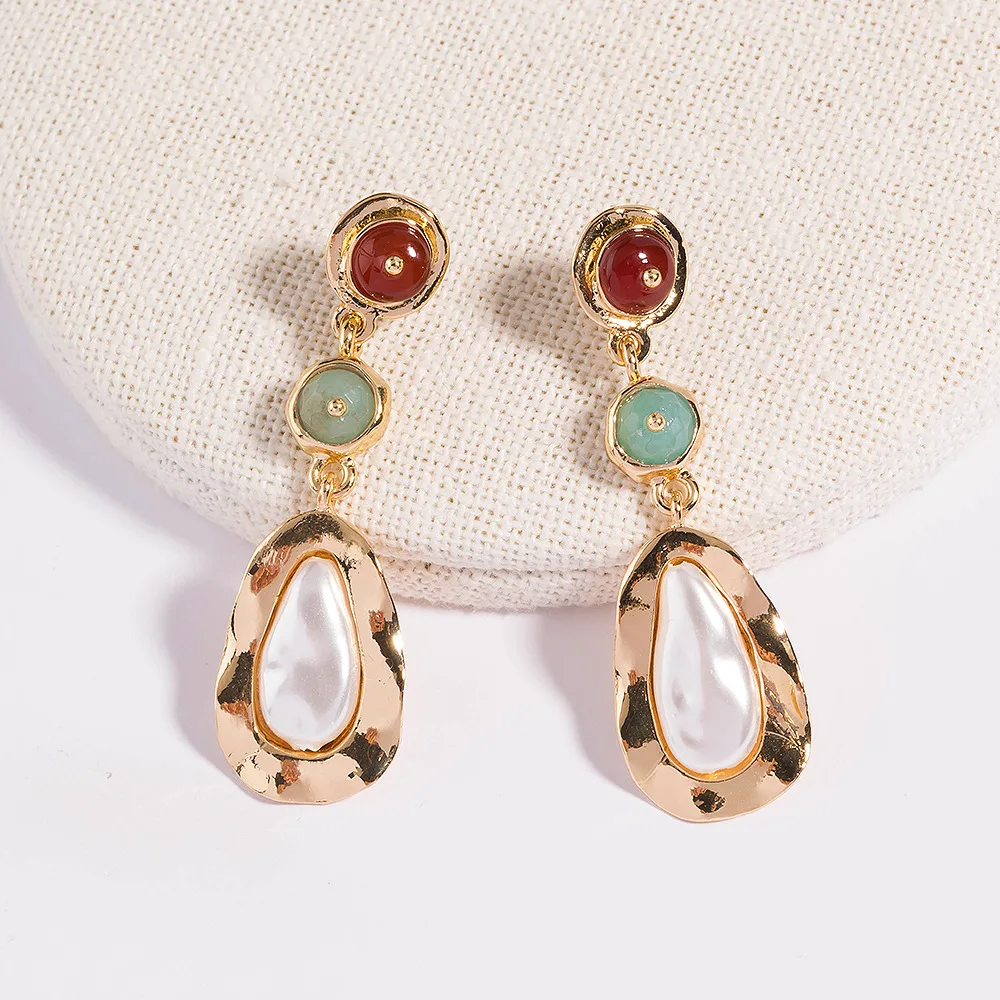 Женские серьги очаровательные из натурального камня модные ювелирные изделия 2020