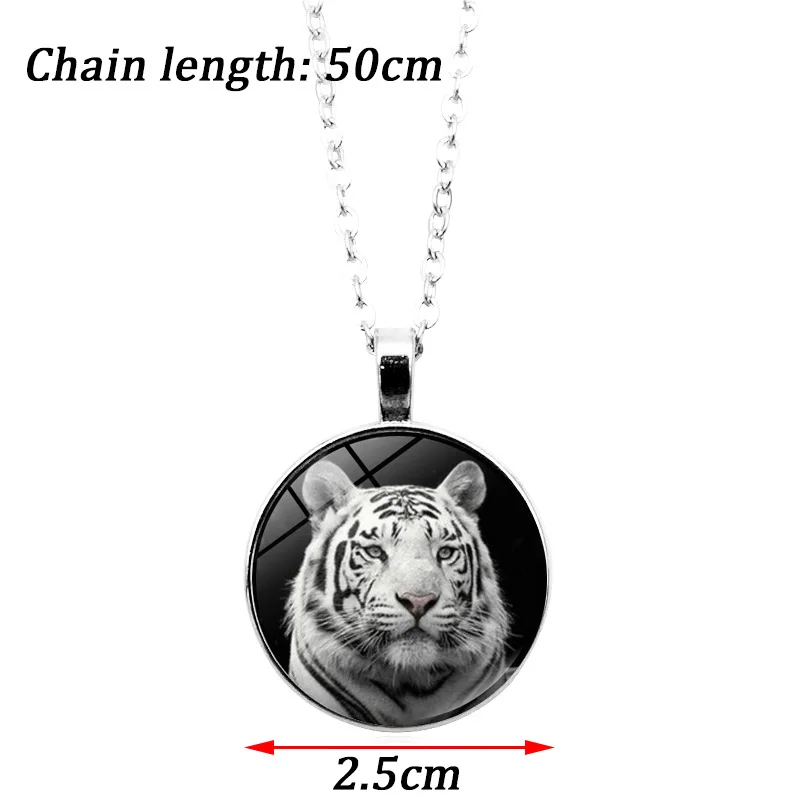 

White Tiger Art Photo Cabochon Glass Jewelry Set Fashion Time gem Necklace Bracelet Earring Jewelry Sets for Women Gifts