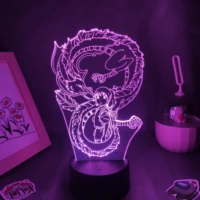 anime spirited away white dragon rgb led neon night lights cool gifts for friends 3d lava lamp bedroom bedside manga table decor