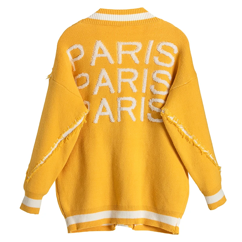 

40 2019 Coat Autumn Knitted Cardigans Fashion Sweater Long Sleeve Pocket Coat Single Breasted Ladies Outwear Sweaters