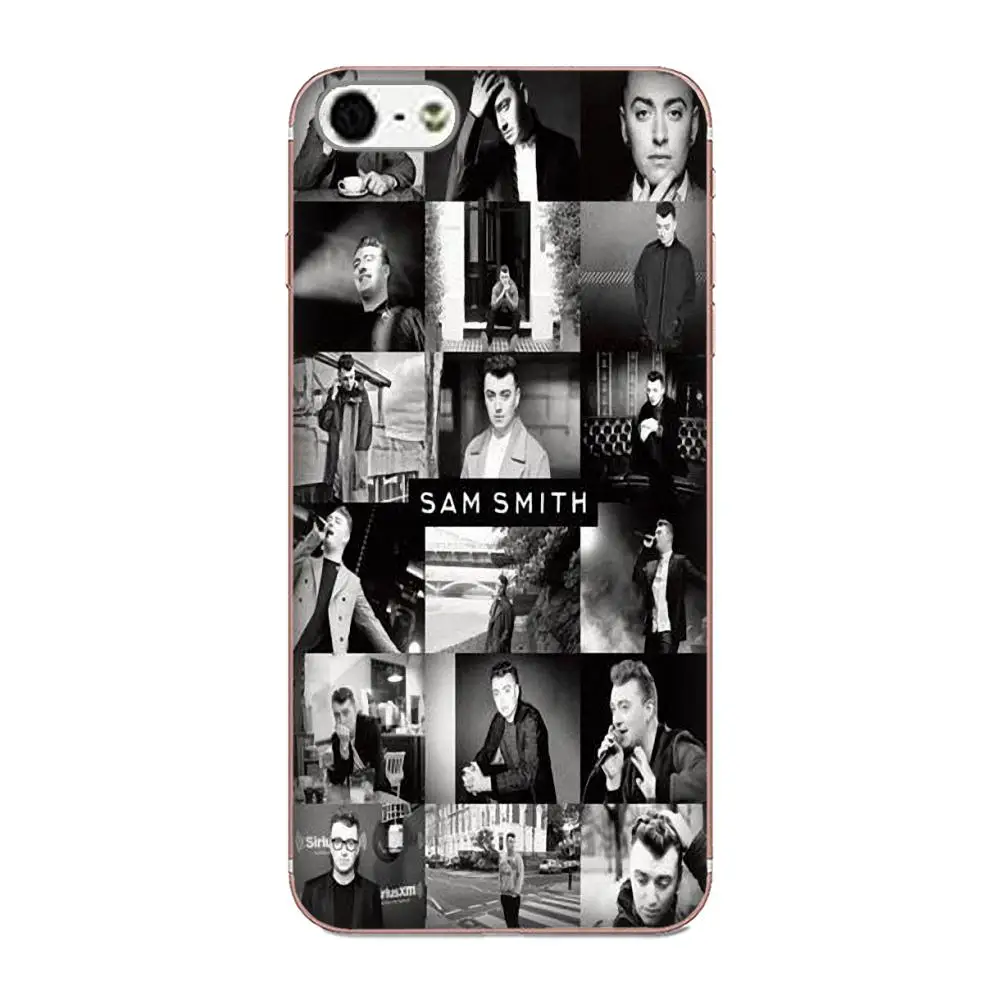 Мягкий ТПУ противоударный для Apple iPhone 11 Pro X XS Max XR 4 4S 5 5C 5S SE SE2 6 6S 7 8 Plus Sam Smith с
