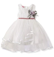 stylish toddler baby girl flower sleeveless dress cute princess kids baby girl rose flower dress bowknot lace patchwork dresses