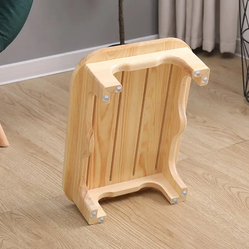Табурет для ног из массива дерева небольшой стул гостиной офиса ванной и туалета
