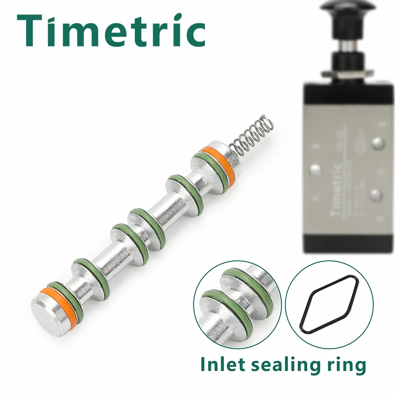 Металлический Соленоидный клапан 3R 4R с ручным нажимом 2 положения 3/5 путей