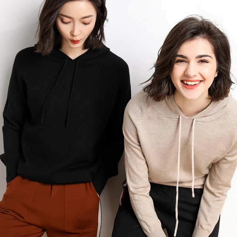 

Knitted Sweater For Women Pullover Oversize Loose Long Sleeve Solid Color Warm Autumn Winter Sweater Jumper