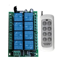 dc12v 24v 8ch 8 ch channel wireless remote control led light switch relay output radio rf transmitter and 315433 mhz receiver