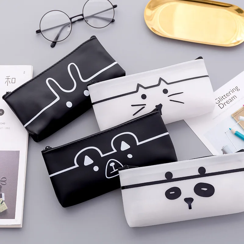 Чехол для карандашей с милыми кошками качественные школьные принадлежности из