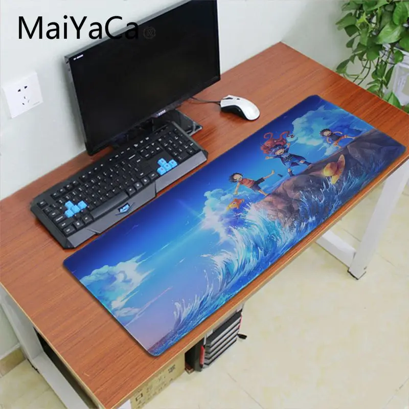 Один кусок японского аниме резиновый коврик для мыши alfombrilla игровой xxl скоростная