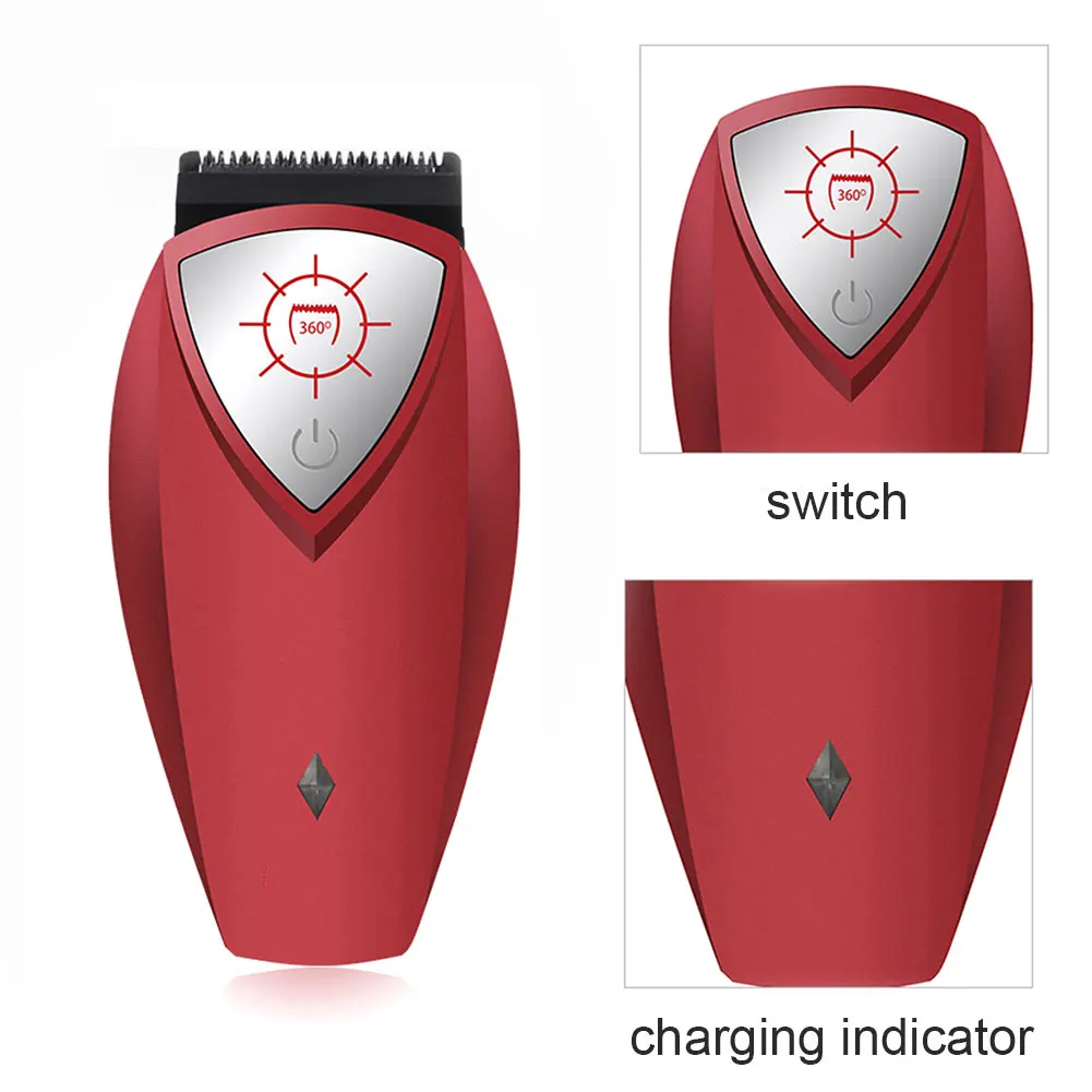 

360 Degree Rotary USB Chargeable Men Electric Shaver Body Beard Hair Trimmer Razor Hair Styling Tool Shaver