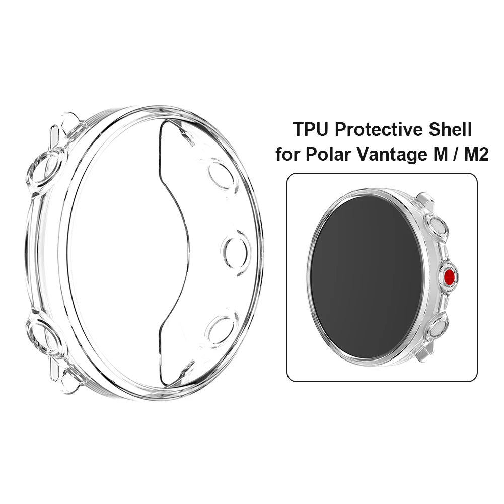 Защитный чехол из ТПУ для смарт-часов Polar Vantage M/M2 защита от царапин | Электроника