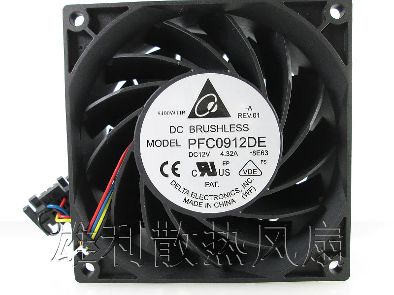 Новый PFC0912DE 12V 4.32A 9038 9 см защиты электродвигателя Вентилятор охлаждения|Защита