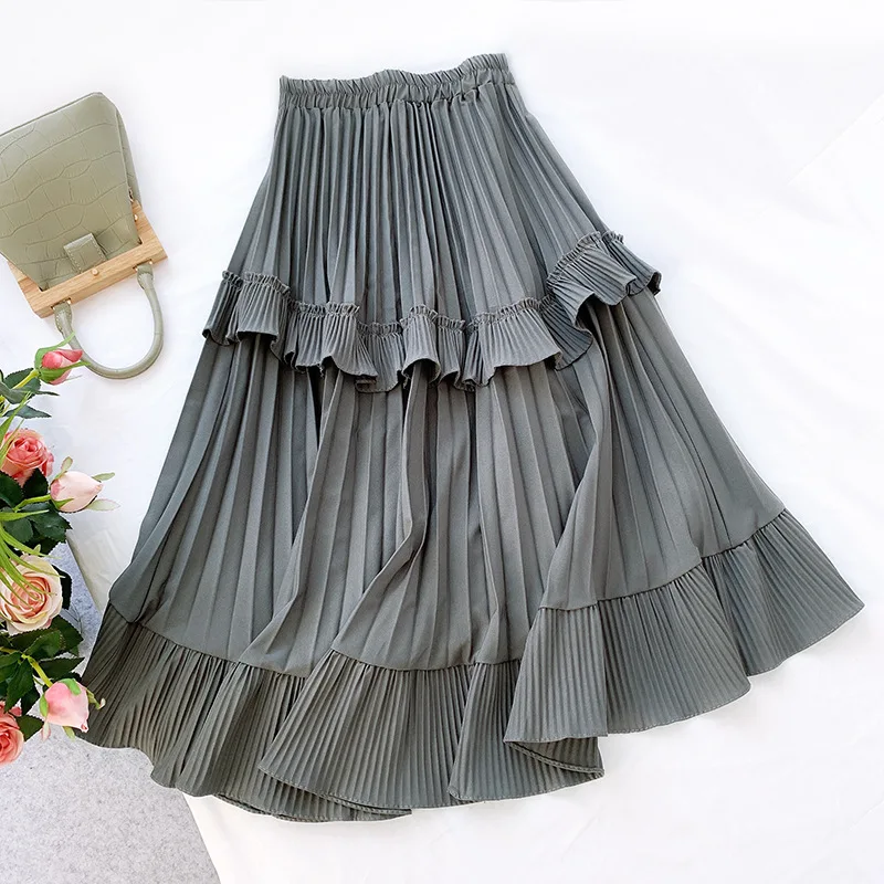 Женская модная плиссированная юбка Зимняя новинка 2019|Женские юбки| |