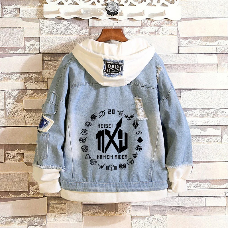 Gundam Kamen Rider костюмы для косплея мультфильм Повседневная куртка с капюшоном