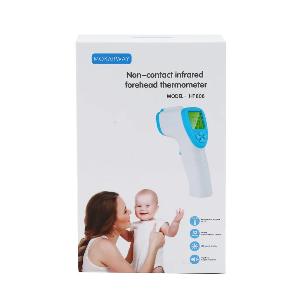 

Infrared Thermometer Digital Handheld Non-Contact Electronic Laser Fever Ear Baby Adults Body Temperature Meter