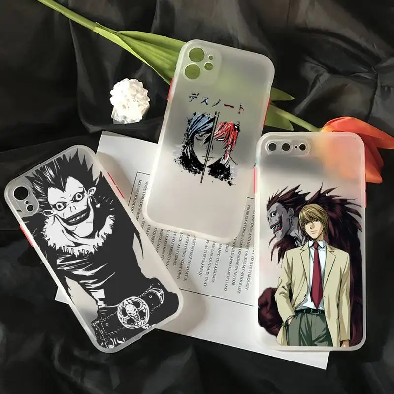 

Anime Manga Death Note Ryuk Phone Case matte transparent For iphone 7 8 11 12 plus mini x xs xr pro max cover