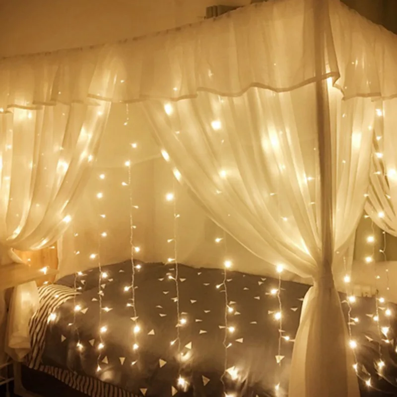 Новогоднее Рождественское украшение гирлянда Navidad Xmas 2x 2/3x 1/3x 3x 3M Светодиодная