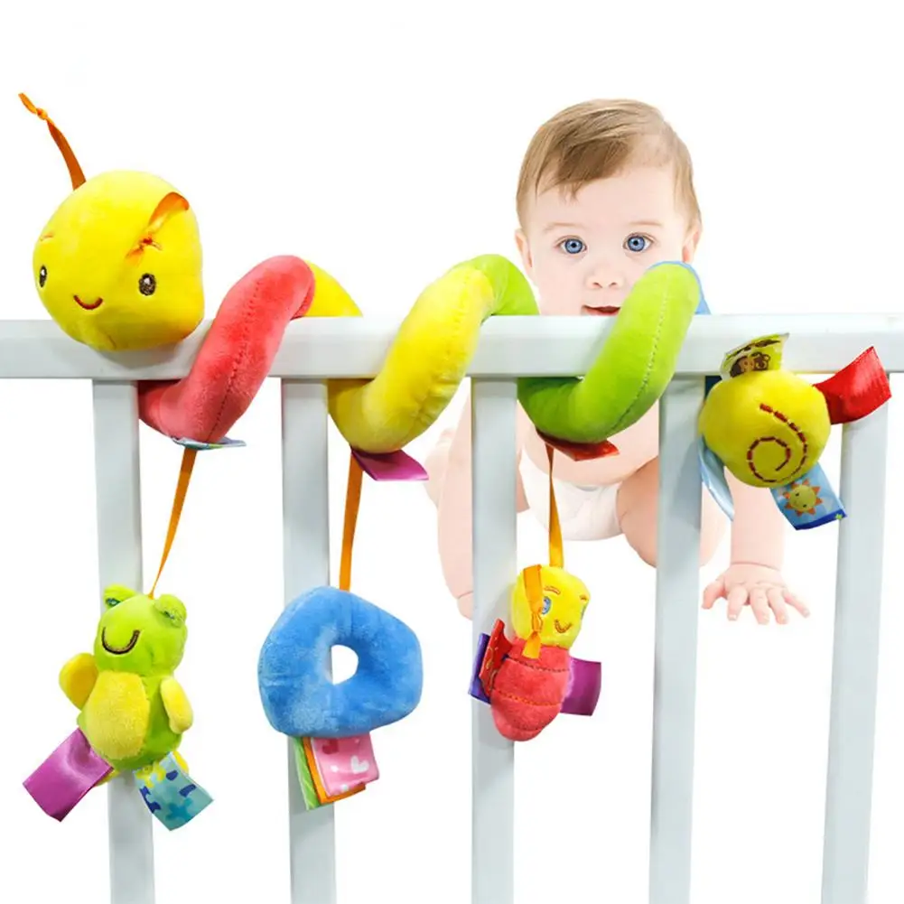 Фото Детские мобильные погремушки детские развивающие игрушки спиральная игрушка