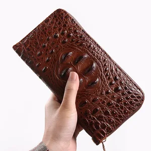 2021 crocodile womens wallets made of leather zipper credit card holders clutch bag for phone long wallets womens purse coin free global shipping