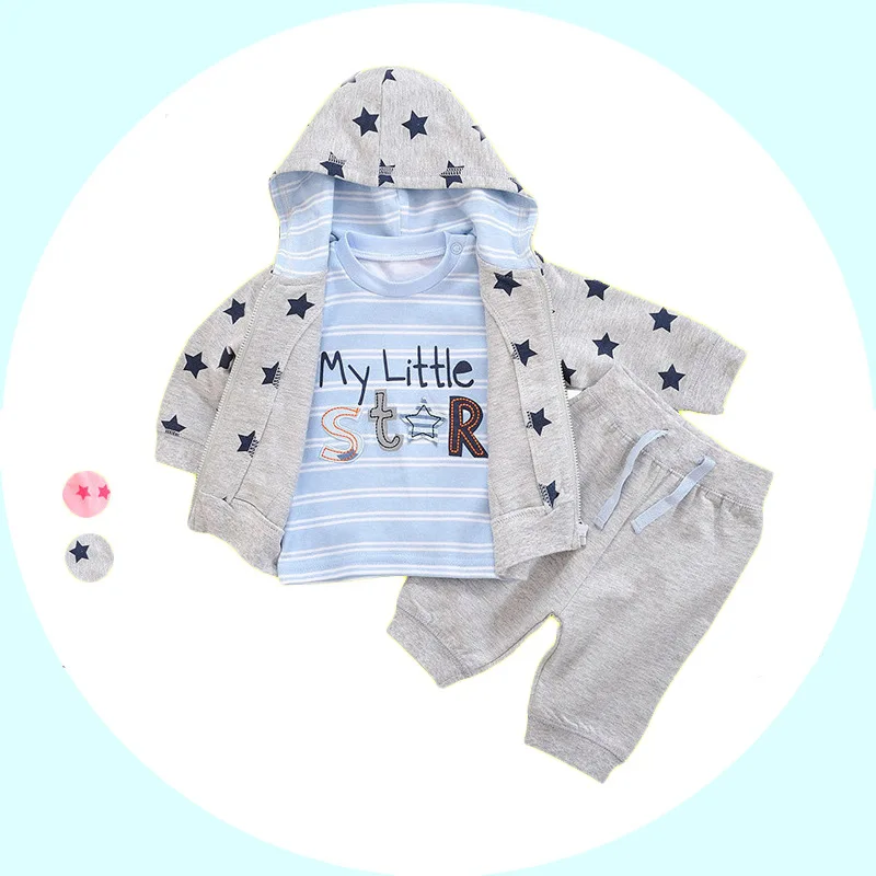 

Baby Clothes Spring 0-2 Years Old Baby Suit 3 Woolly Fleece Out The Spring Autumn Period Newborn Baby Clothes Size 0 Full Sets