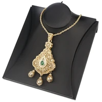 sunspicems gold color algeria morocco women necklace cultural jewelry caftan pendant necklace arab bride wedding bijoux gift