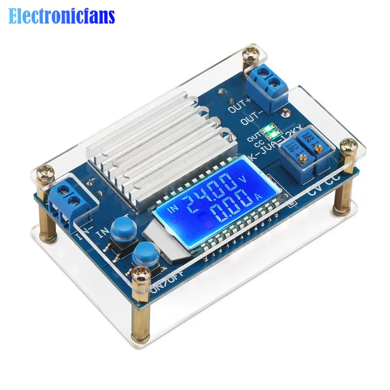 

DC-DC 5.3V-32V to 1.2V-32V 12A 160W CC CV Buck Converter Step Down Power Supply Module Voltage Regulator LCD Transformer /w Case