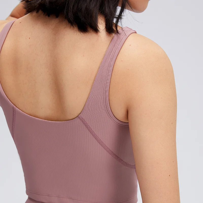 Women's Fitness T-shirt Training Underwear Women Activewear Sport Top Breathable Lulu Tank Tops Crop Top Vest Bodysuit Women