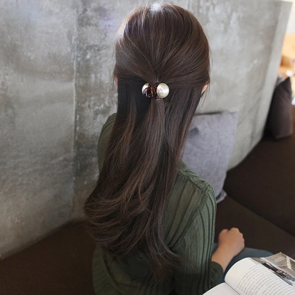 1 шт. Роскошные Жемчужные мини-заколки для волос женские элегантные заколки-крабы